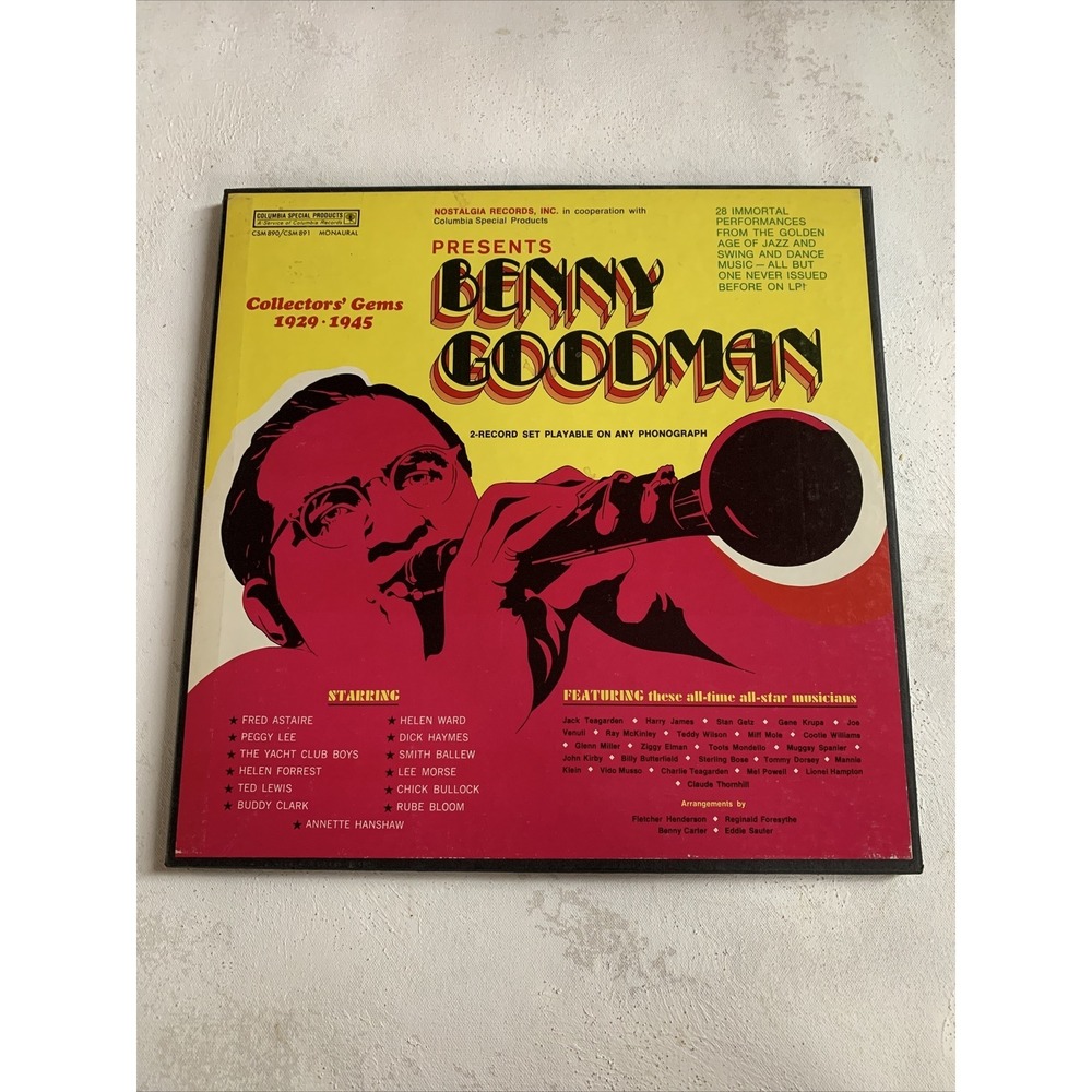Nostalgia CSM-890/1 Benny Goodman - Collectors' Gems 1929-1945 1960's 12" 33 RPM
